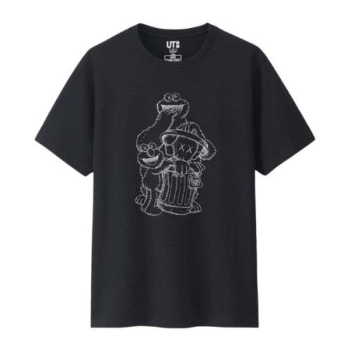 Kaws Sesame Street Companion Trash Can Tee Black, Herr