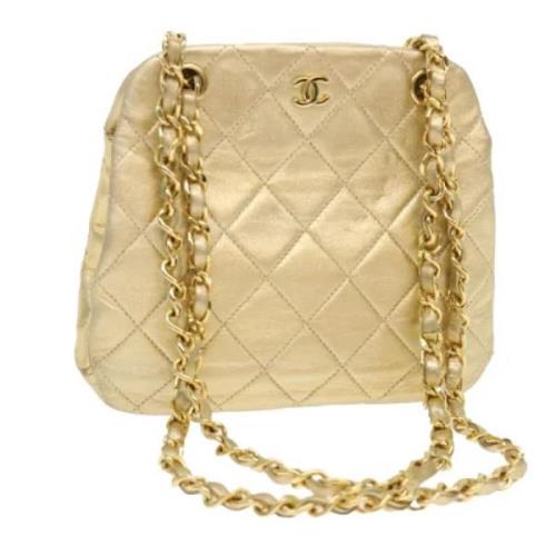 Chanel Vintage Pre-owned Laeder chanel-vskor Beige, Dam