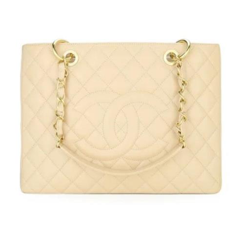 Chanel Vintage Pre-owned Laeder totevskor Yellow, Dam