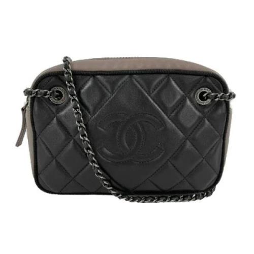 Chanel Vintage Pre-owned Laeder crossbodyvskor Black, Dam