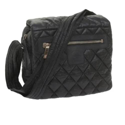 Chanel Vintage Pre-owned Nylon chanel-vskor Black, Dam