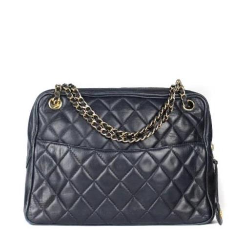 Chanel Vintage Pre-owned Laeder chanel-vskor Blue, Dam