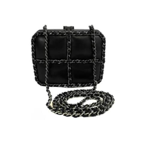 Chanel Vintage Pre-owned Laeder kuvertvskor Black, Dam