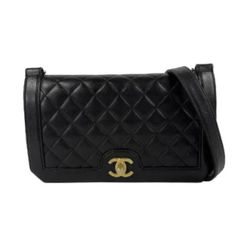 Chanel Vintage Pre-owned Laeder axelremsvskor Black, Dam