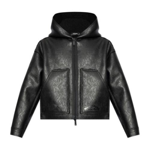 Dsquared2 Vegan läderjacka Black, Herr