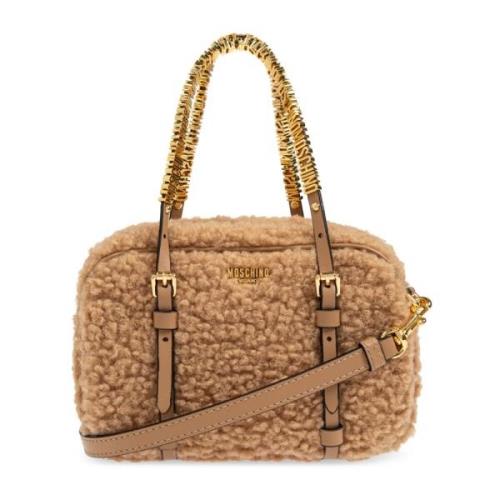 Moschino Päls axelväska Beige, Dam