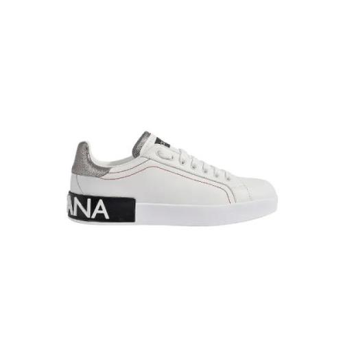 Dolce & Gabbana Laeder sneakers White, Dam