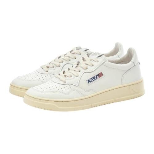 Autry Vintage Låg Läder Sneaker Vit-37 White, Herr