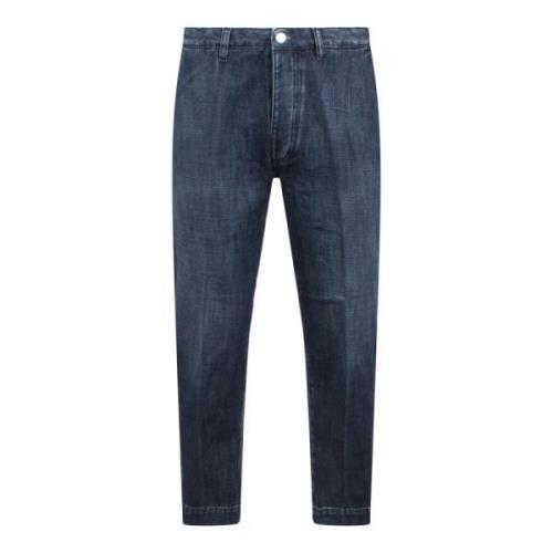 Nine In The Morning Chino Denim Pant Blue, Herr