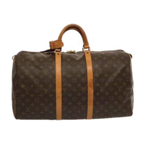 Louis Vuitton Vintage Pre-owned Canvas handvskor Brown, Dam