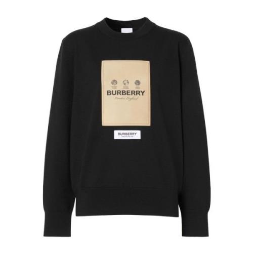 Burberry Stilig Sweatshirt för Män Black, Dam