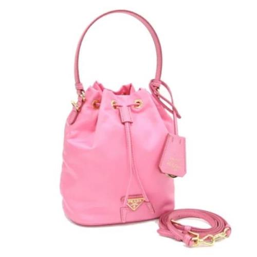 Prada Vintage Pre-owned Nylon prada-vskor Pink, Dam