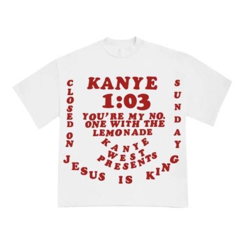 Cactus Plant Flea Market Kanye West JIK III T-shirt Vit White, Herr