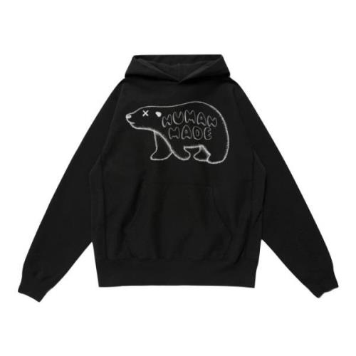 Kaws Pizza Hoodie Limited Edition Svart Black, Herr