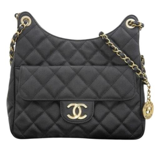 Chanel Vintage Pre-owned Tyg chanel-vskor Black, Dam