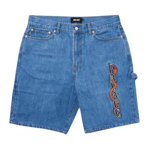 Palace Stone Wash Shorts Limited Edition Blue, Herr