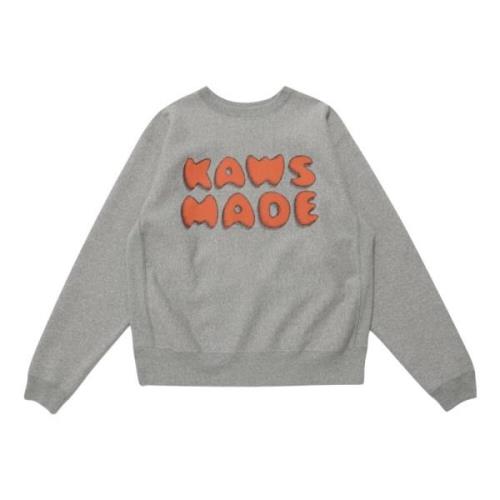 Kaws Begränsad Upplaga Grå Sweatshirt Human Made Gray, Dam