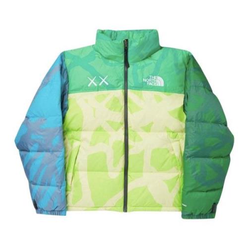 Kaws Youth Nuptse Jacka Ljusgrön/Grön Multicolor, Herr