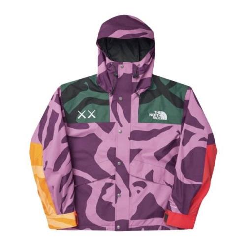 Kaws Begränsad upplaga Mountain Parka Jacka Lila/Grön Multicolor, Herr