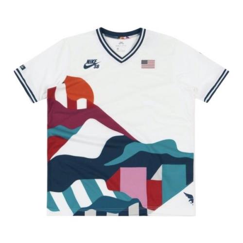 Nike Begränsad upplaga Parra USA Crew Jersey Blå Multicolor, Herr