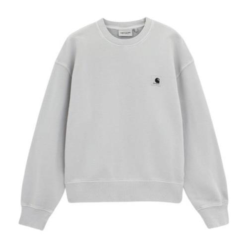 Carhartt Wip Bomull Is Crewneck Sweatshirt med Logo Blue, Herr