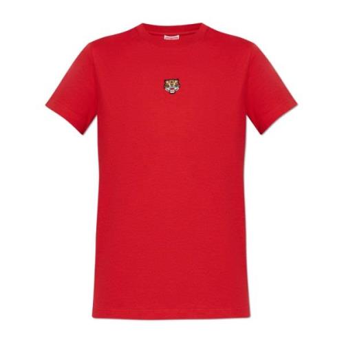 Kenzo T-shirt med lapp Red, Dam