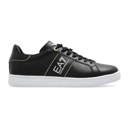 Emporio Armani EA7 Sportskor med logotyp Black, Herr