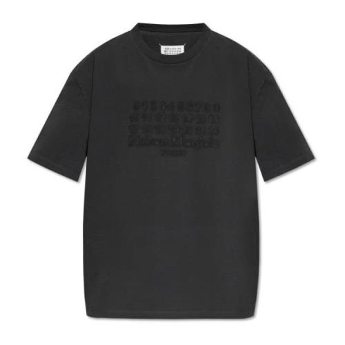 Maison Margiela T-shirt med logotyp Gray, Herr