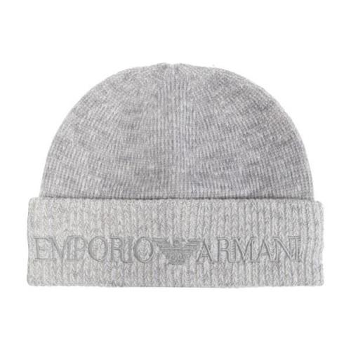 Emporio Armani Keps med broderad logotyp Gray, Herr