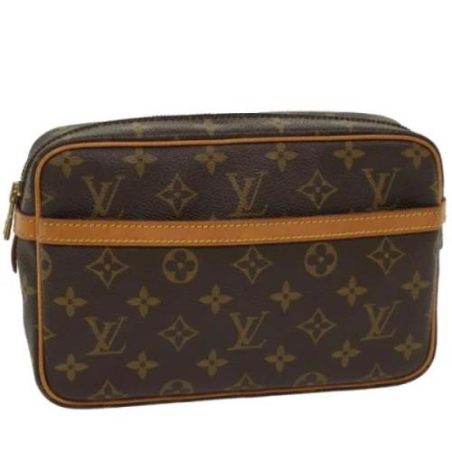 Louis Vuitton Vintage Pre-owned Canvas kuvertvskor Brown, Dam