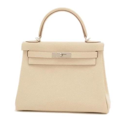 Hermès Vintage Pre-owned Laeder handvskor Beige, Dam