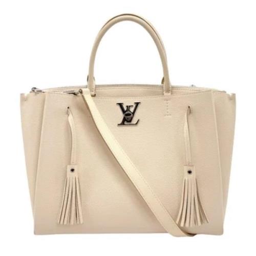 Louis Vuitton Vintage Pre-owned Laeder louis-vuitton-vskor Beige, Dam