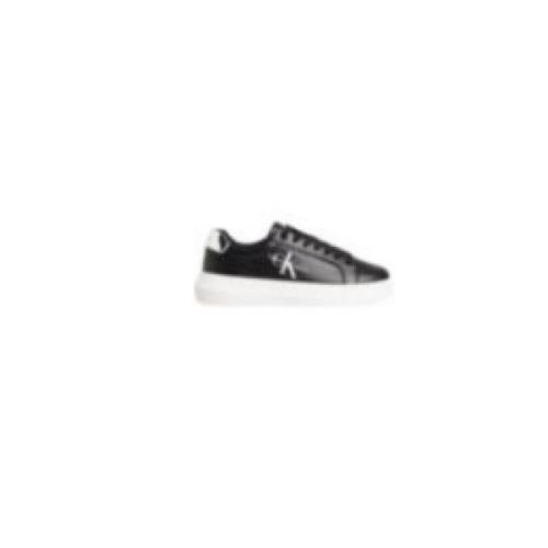 Calvin Klein Chunky Cupsole Mono LTH Sneakers Black, Dam