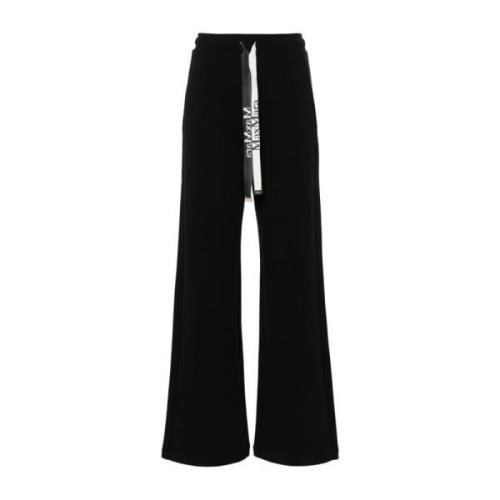 Max Mara Bomullsblandning Raka Ben Byxor Black, Dam