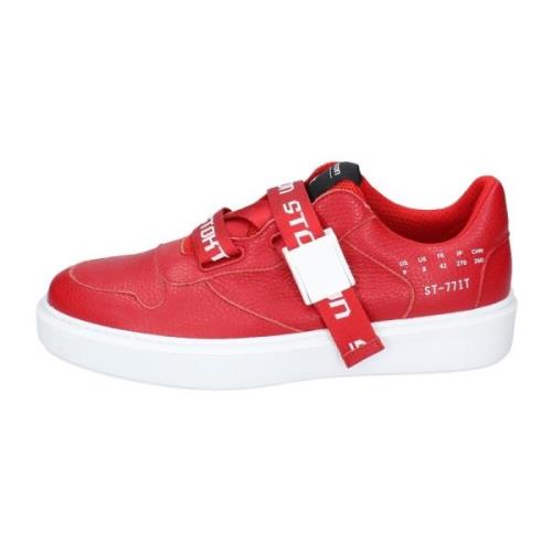 Stokton Läder Herr Sneakers Red, Herr