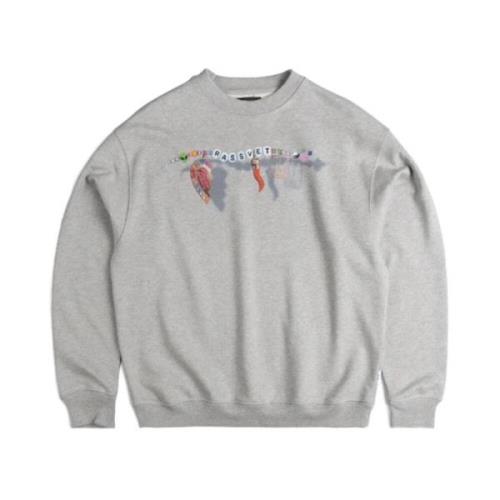 Rassvet Crewneck Bomull Jersey Sweatshirt Gray, Herr