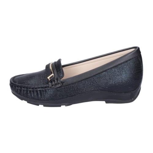 Gattinoni Dam Syntetiska läderloafers Black, Dam