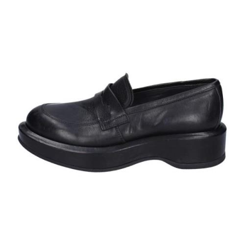 Moma Läderloafers för Kvinnor Black, Dam