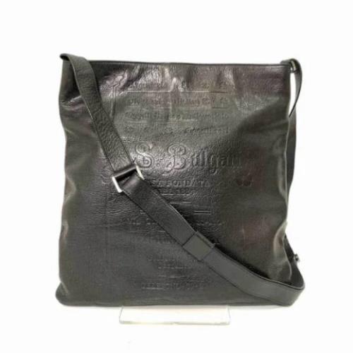 Bvlgari Vintage Pre-owned Tyg crossbodyvskor Black, Dam