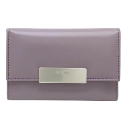 Prada Vintage Pre-owned Laeder nyckelhllare Purple, Dam