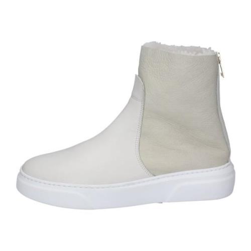 Stokton Läder Ankelboots för Kvinnor White, Dam