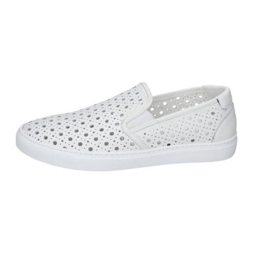 Stokton Läder Slip-On Herr Sneakers White, Herr