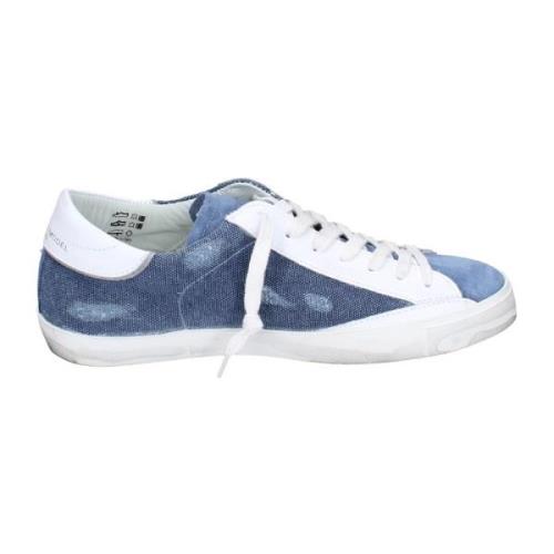 Philippe Model Vintage Mocka Herr Sneakers Blue, Herr