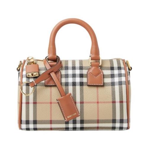 Burberry Mini Bowlingväska Beige, Dam