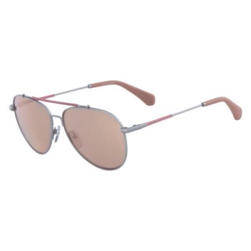 Calvin Klein Ckj164S-011 Solglasögon Silver/Rosa Multicolor, Unisex