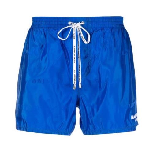 Balmain Beachwear Blue, Herr