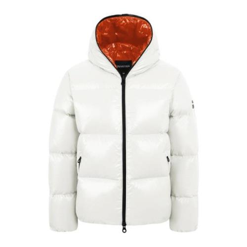 Duvetica Vit Huva Dunjacka Aw23 White, Herr