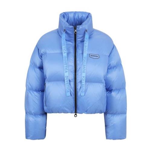 Duvetica Kort Light Sky Dunjacka Aw23 Blue, Dam