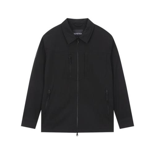 Duvetica Svart Windbreaker Stretch Cordura Jacka Black, Herr