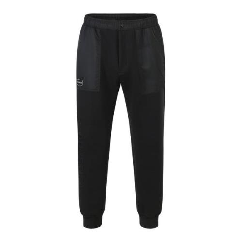 Duvetica Svart Pintuck Jogger Sweatpants Aw23 Black, Herr